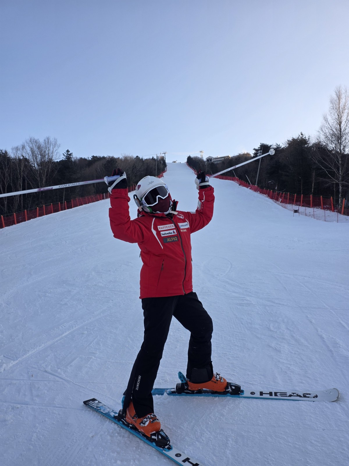 A proud moment on snow